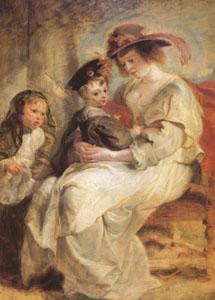 Peter Paul Rubens Helene Fourment and Her Children,Claire-Jeanne and Francois (mk05 ) Germany oil painting art